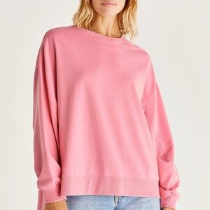 Z Supply Flamingo Pink Crewneck Top